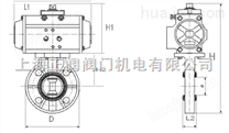 5056气动PVC蝶阀，中国台湾ROFES塑料蝶阀